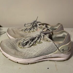 Under Armour Mens HOVR Sonic Running Sneaker Shoe light grey Sz 9.5